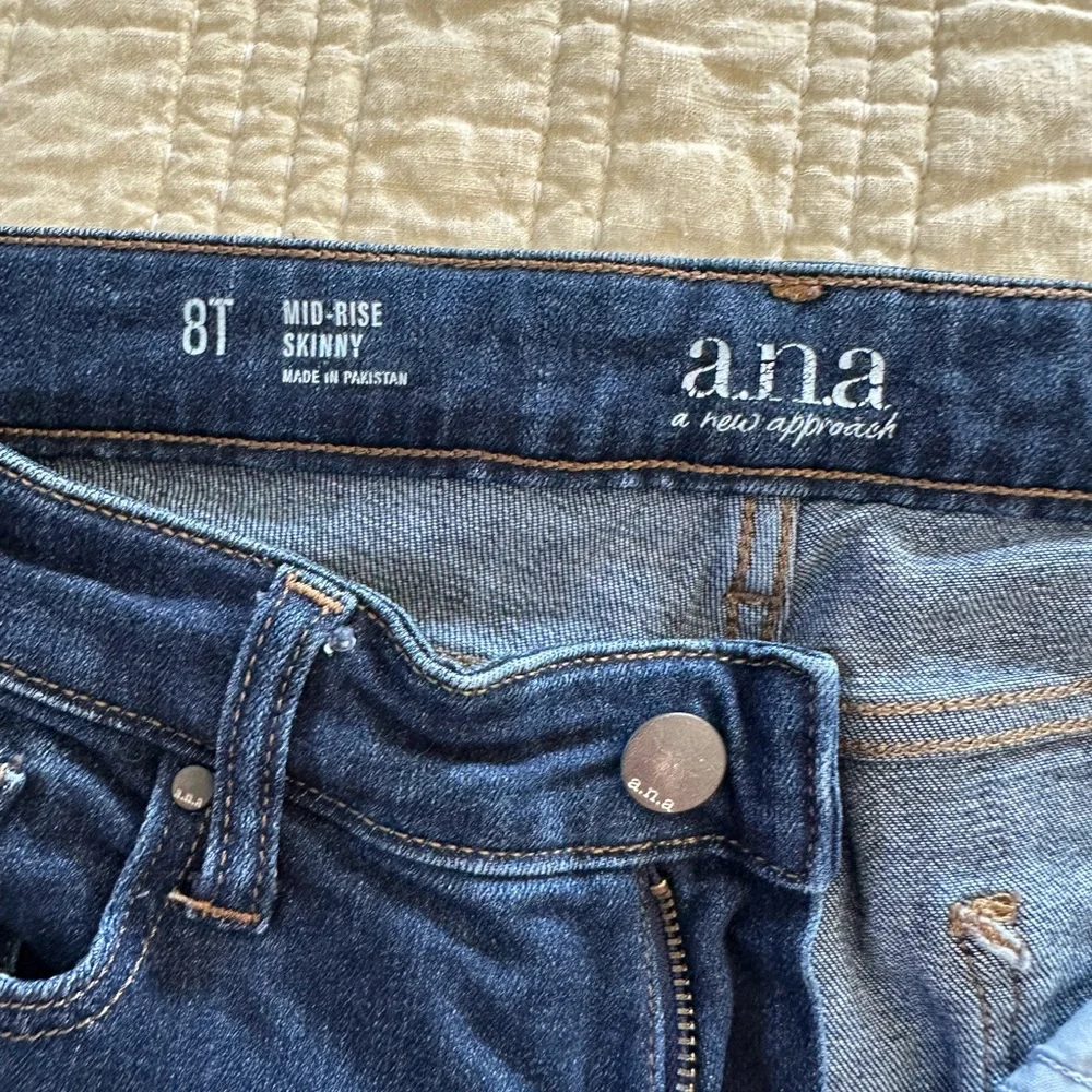 a.n.a Dark Blue Women's Skinny Jeans 8 Tall long
